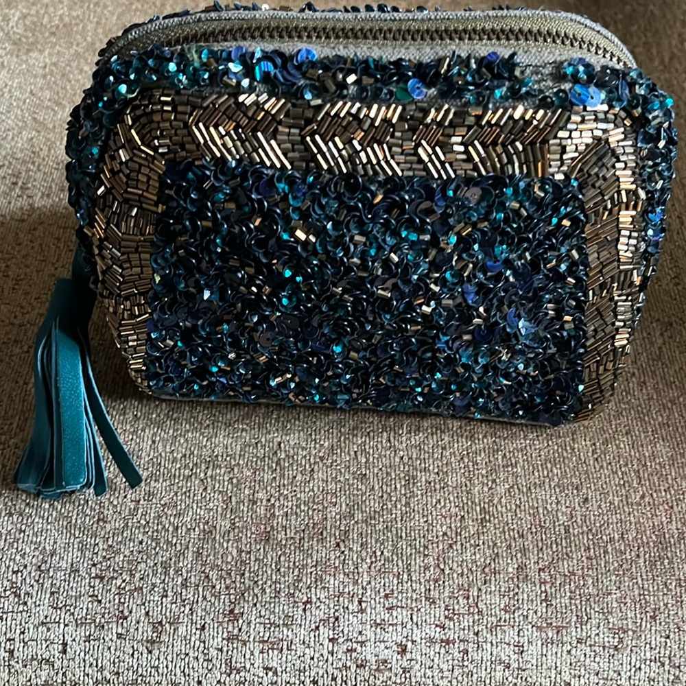 Jasper & Jeera beaded pouch